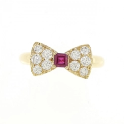 Nhẫn ruby K18YG hình ruy băng 0.27CT 671569