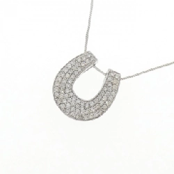 K18WG Mặt dây chuyền hình móng ngựa kim cương 0.50CT - Hàng hiệu Chính hãng 846842