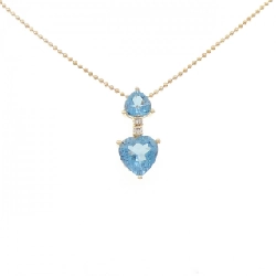 K18YG/750YG Blue Topaz Necklace - Hàng hiệu Authentic