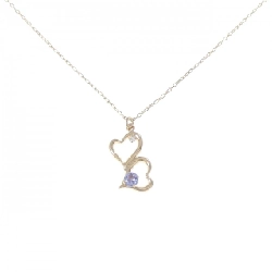 K10YG Dây chuyền Tanzanite hình trái tim - Hàng hiệu Chính hãng