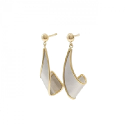 K18YG/PT900 Bông tai - Hàng hiệu Authentic 870568