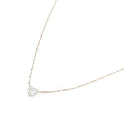 K18PG Dây chuyền kim cương 0.366CT I SI2 hình trái tim - Hàng hiệu chính hãng 876028