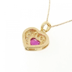K18YG Dây chuyền hình trái tim Ruby 1.08CT - Hàng hiệu Chính hãng 862764