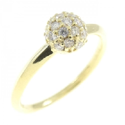 Nhẫn kim cương Pavé K18YG 0.19CT