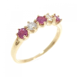 Nhẫn Ruby K18YG 0.30CT - Hàng hiệu Chính hãng