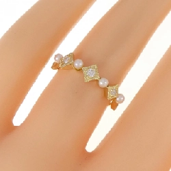 Nhẫn ngọc trai Akoya K18YG 671035