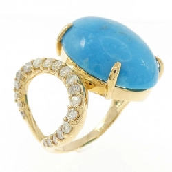 Nhẫn Turquoise K18YG 17.32CT