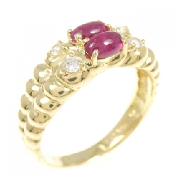 Nhẫn Ruby K18YG 0.68CT - Hàng hiệu Chính hãng