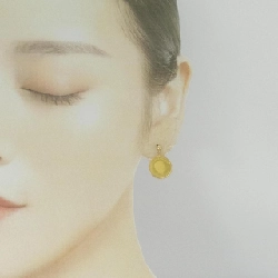 K18YG Bông tai - Hàng hiệu Authentic 870572