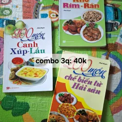 Combo 3 quyển Nấu ăn 200 món