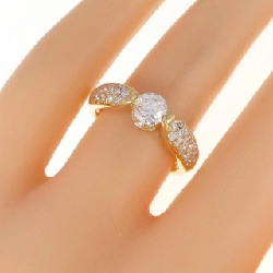 Nhẫn kim cương K18YG 0.535CT 671686