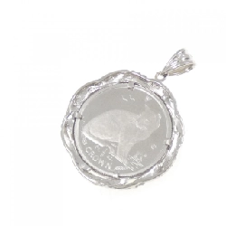 PT900(枠) Dây chuyền đồng xu kim cương 0.07CT - Hàng hiệu Authentic 870744