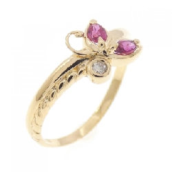 Nhẫn Ruby K18YG - Hàng hiệu Chính hãng