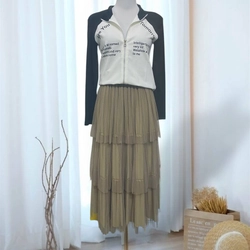 [Mới] Áo khoác khoá kéo có đệm vai Yangyishang (brand nội địa Trung) size M 416542