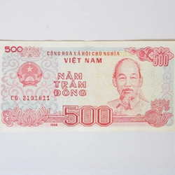 Tờ tiền 500 đồng xưa (CG 2191611)