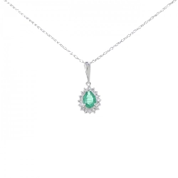 Dây chuyền ngọc lục bảo PT900/PT850 0.43CT - Hàng hiệu Authentic