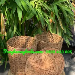 Sọt tròn đựng đồ mây tự nhiên 716524