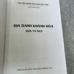 DỊA DANH KHÁNH HOÀ XƯA VÀ NAY - NGÔ VĂN BAN 937167