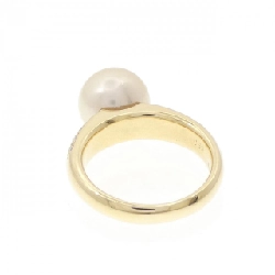 Nhẫn ngọc trai trắng K18YG 10.8mm - Hàng hiệu Authentic 852996