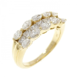 Nhẫn kim cương K18YG 0.77CT