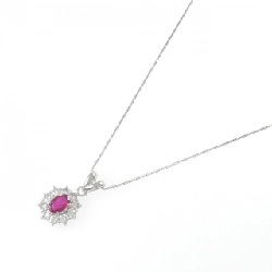 Dây chuyền ruby PT900/PT850 0.43CT - Hàng hiệu Authentic 861611