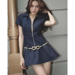Váy jean màu xanh hàng bao chuẩn đẹp 445075