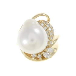 Nhẫn ngọc trai trắng K18YG 666975