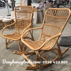 Ghế bập bênh mây tre đan 713971