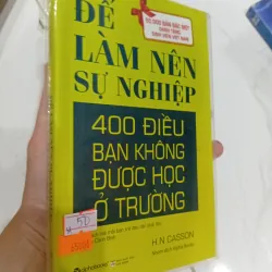Sách Để làm nên sự nghiệp