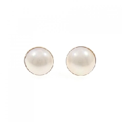K18YG Mabe Pearl Earrings - Hàng hiệu Authentic