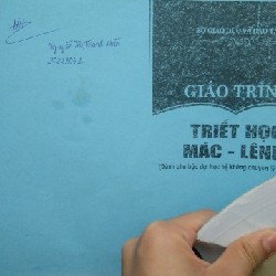 Giáo trình photo Triết học Mác Lênin bìa xanh  11941
