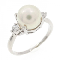 Nhẫn ngọc trai Akoya PT900 7.7mm - Hàng hiệu Authentic