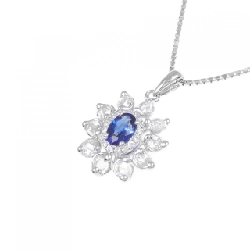K18WG Sapphire Necklace - Hàng hiệu Authentic 867250