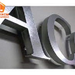 Chữ Inox Trắng Xước PVD - nhận gia công inox theo yêu cầu 3444