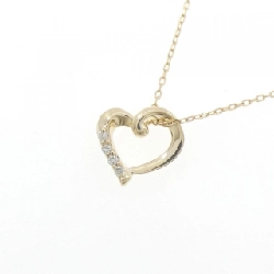 K10YG Dây chuyền hình trái tim kim cương 0.01CT - Hàng hiệu Chính hãng 857164