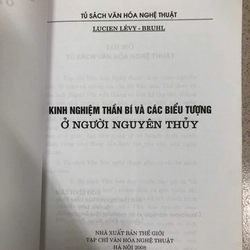 KINHU NGHIỆM THẦN BÍ & BIỂU TƯỢNG Ở NGƯỜI NGUYÊN THỦY -LÉVY BRUHL 455754