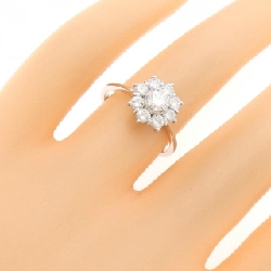Nhẫn kim cương 750WG hoa 672065