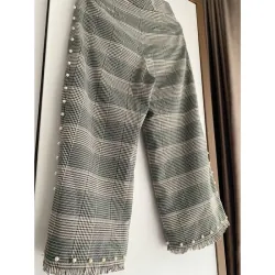 MỚI 99%***IVY MODA* QUẦN CULOTTE ỐNG RỘNG NGỌC TRAI KẺ CARO* SIZE M* TẶNG QUÀ 0Đ FREESHIP 588662