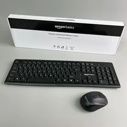 Bàn phím không dây Amazon gõ êm, kèm chuột không dây