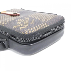 Túi đeo vai Louis Vuitton Damier Giant (LV Squared) Double Phone Pouch N40377 - Hàng hiệu Chính hãng 802123