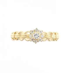 Nhẫn kim cương hoa K18YG 0.13CT - Hàng hiệu Authentic 854085