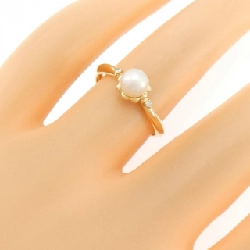 Nhẫn ngọc trai Akoya K18YG 5.2mm - Hàng hiệu Authentic 849932