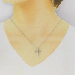 Dây chuyền kim cương PT850 hình chữ thập 0.40CT - Hàng hiệu Authentic 860888