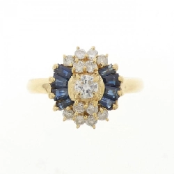 Nhẫn Sapphire K18YG - Hàng hiệu Chính hãng 853629