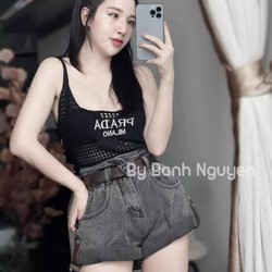 Áo lưới hai dây tank top  71841