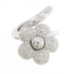 Nhẫn hoa kim cương 750WG 666064