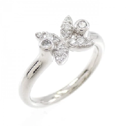 Nhẫn kim cương hoa K18WG / K18YG 0.18CT