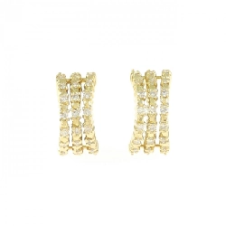 K18YG Bông tai kim cương 0.28CT - Hàng hiệu Chính hãng