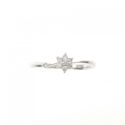 Nhẫn kim cương hoa K18WG 0.10CT - Hàng hiệu Authentic 850897