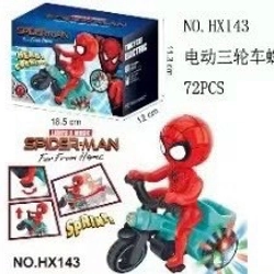 Đồ chơi siêu nhận người nhện spiderman đi xe đạp chạy bằng pin HX143 355861